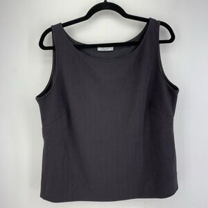 MM Lafleur Womens XL Tank Top Shell Textured Money Minimalist Professional